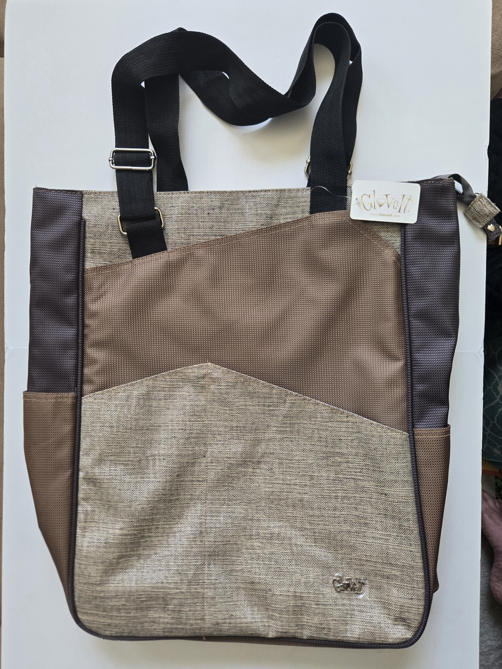 NEW GloveIt Tennis & Pickleball Tote Bag – Adjustable Strap, Multiple Pockets